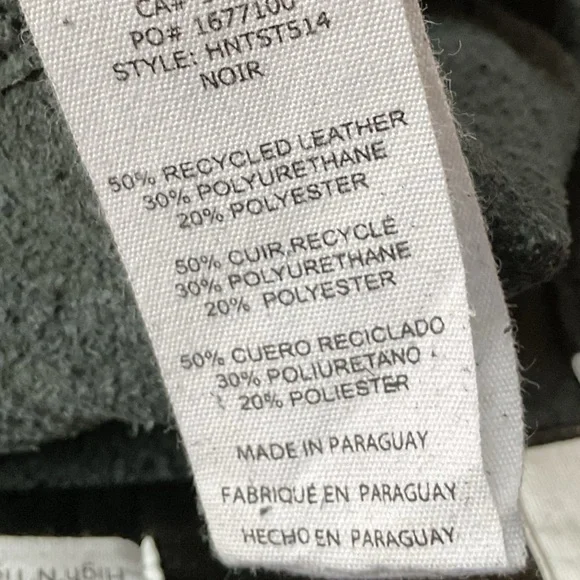 FRAME Black 'Le High 'N' Tight' Leather Pants, 25” - Picture 9 of 9